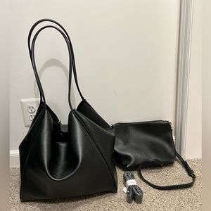 Anthropologie vegan leather tote